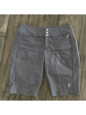 JoFit Performance Plaid Bermuda Golf Shorts - Size 6